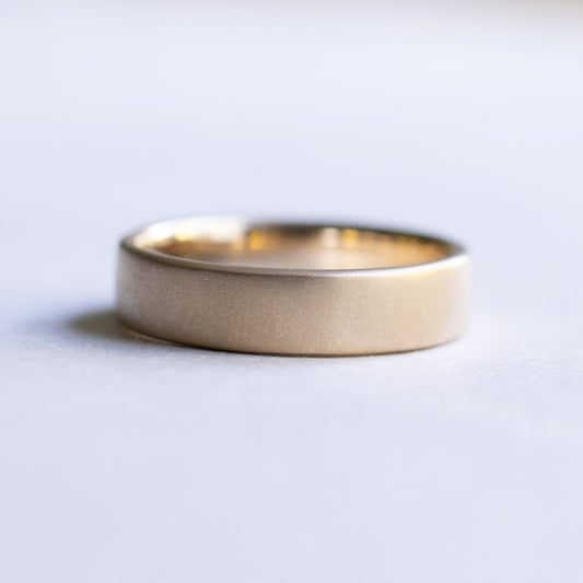 14k Rose Gold 5mm Flat Band