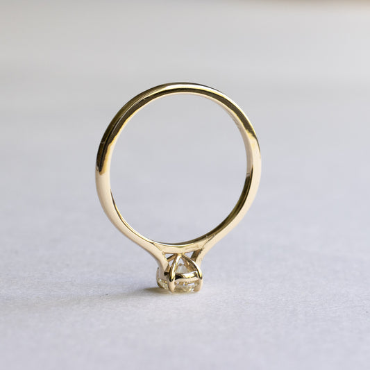 14K Gold 0.5 CT Diamond Solitaire Ring