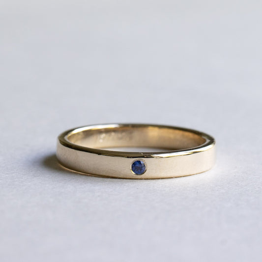 14k 3mm Sapphire Band