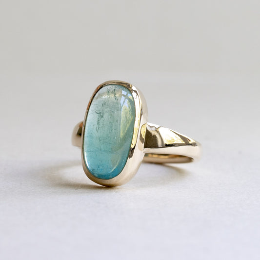 14K Ombre Tourmaline Ring