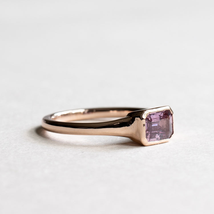 14K Pink Sapphire Ring