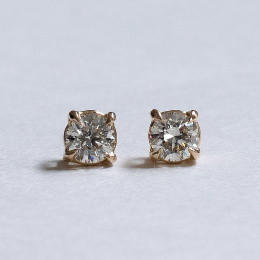 14K 1 CTTW Diamond Studs