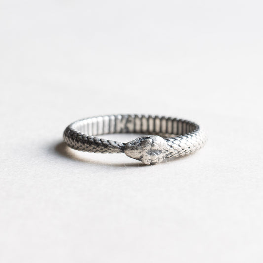 925 Sterling Silver Ouroboros Snake Ring