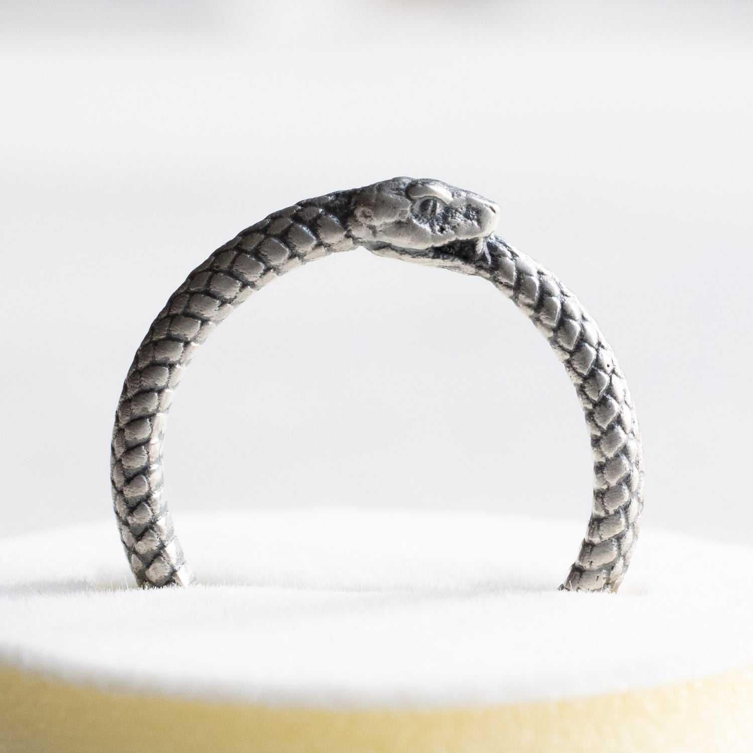 925 Sterling Silver Ouroboros Snake Ring – Rose Choc