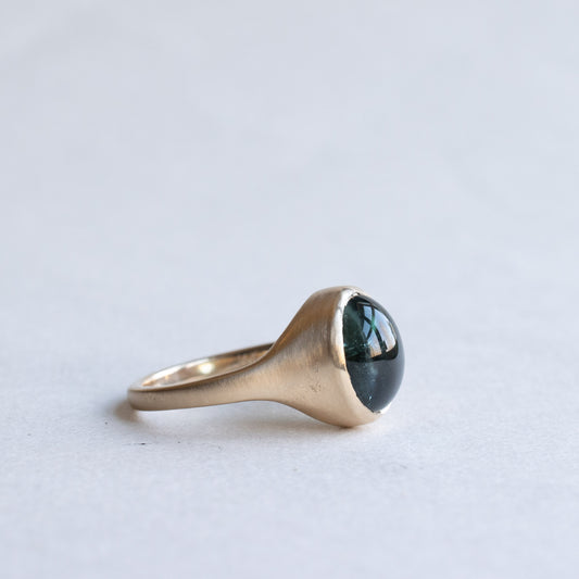 4.31 Carat Blue Tourmaline Ring