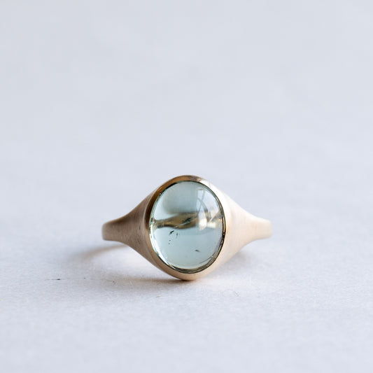 4.31 Carat Blue Tourmaline Ring