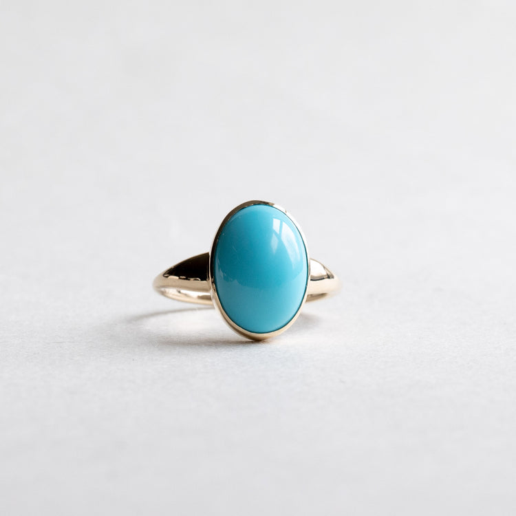 Artful Lady or Teen Turquoise Ring in Sweet SS Setting | Yellowstone S -  Objects of Beauty