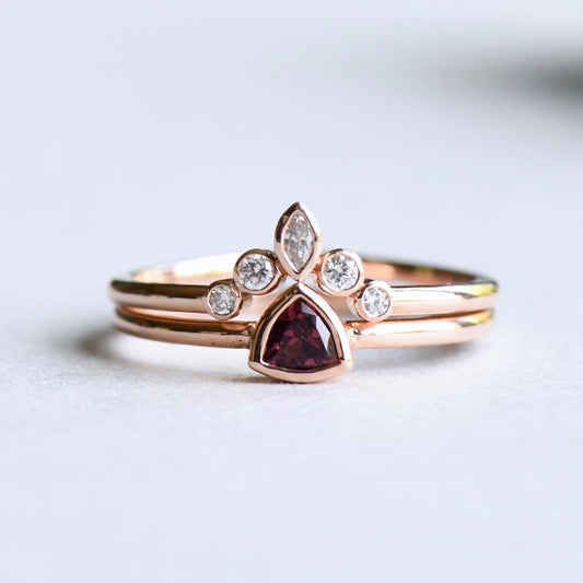 14k Tourmaline Ring Set