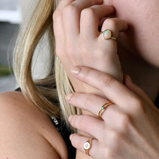 14k Ethiopian Opal Ring