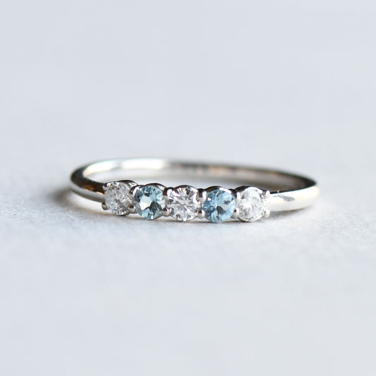 14K Five Stone Ring