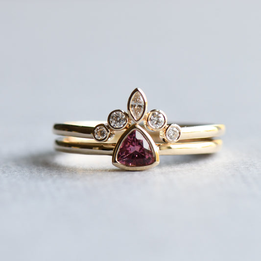 14k Tourmaline Ring Set