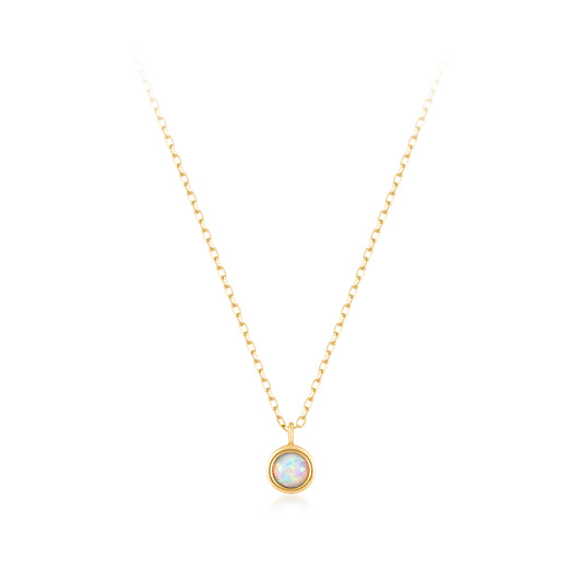 14k Opal Necklace
