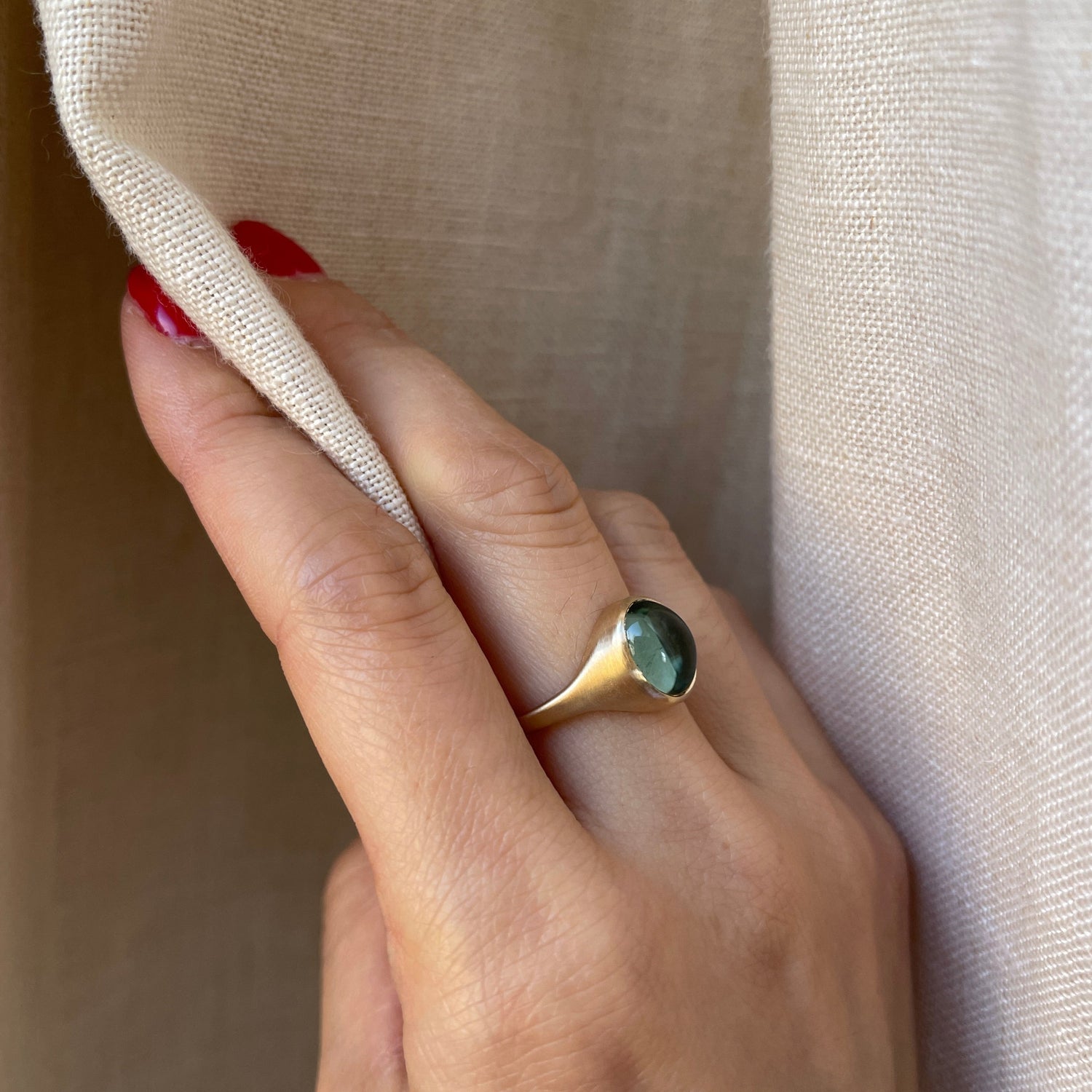 Men's Green Tourmaline & Diamond White Gold Ring | Burton's – Burton's Gems  and Opals