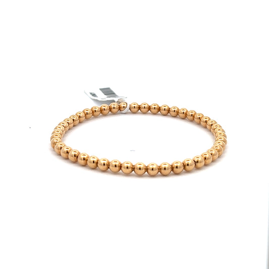 18k Gold Beaded Bracelet