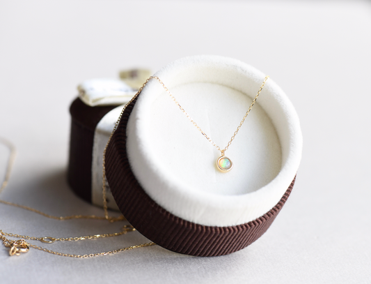 14k Opal Necklace