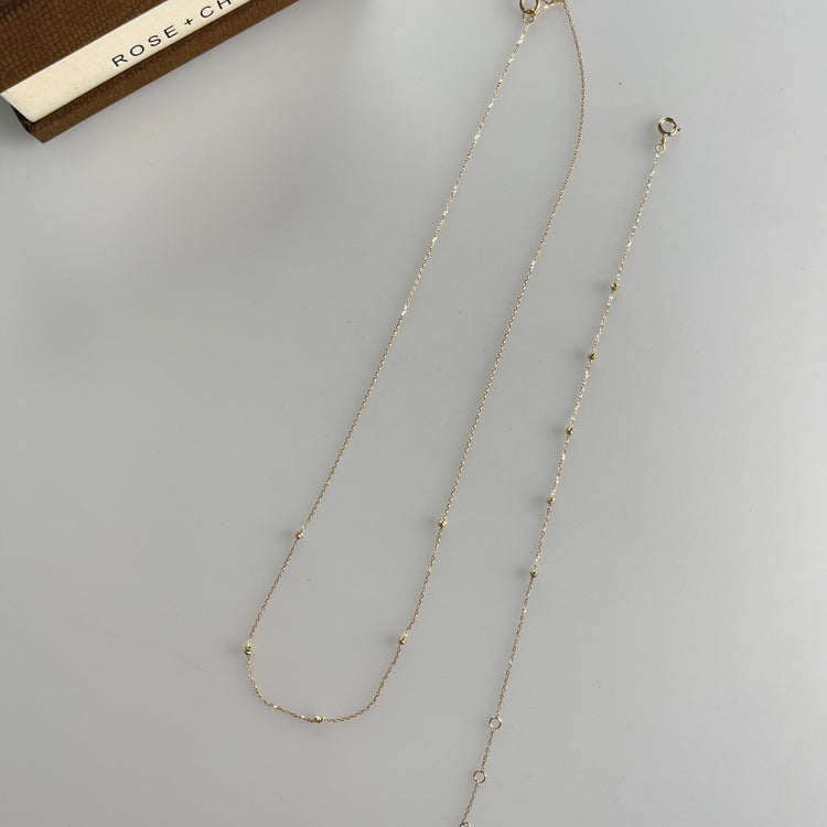 14K Necklace and Bracelet Set