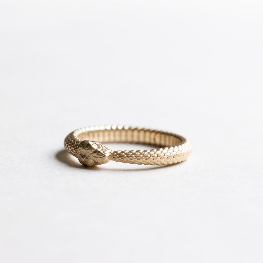 14k Serpent Ouroboros Ring